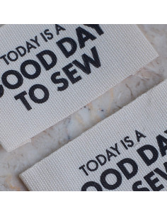 Set of 5 woven sew-on labels - Today is a good day to sew 2