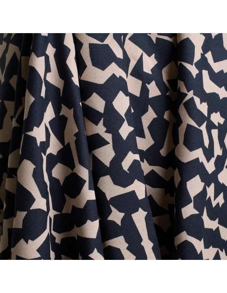 Ekko Deep Charcoal Viscose Fabric - Atelier Brunette