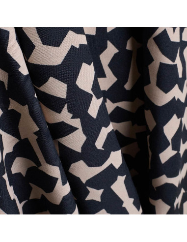 Ekko Deep Charcoal Viscose Fabric - Atelier Brunette
