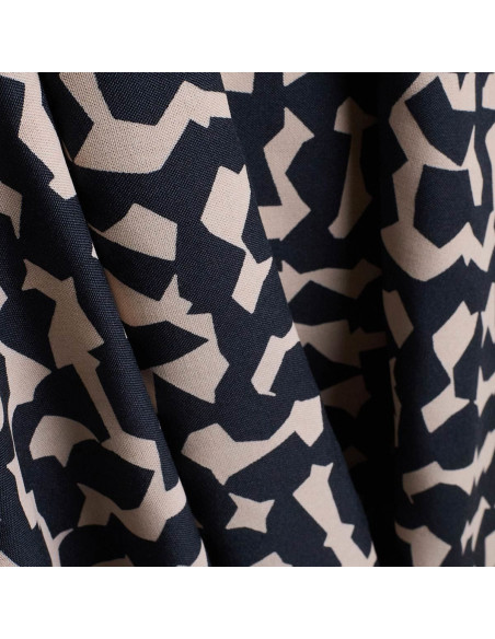 Ekko Deep Charcoal Viscose Fabric - Atelier Brunette