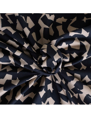 Ekko Deep Charcoal Viscose Fabric - Atelier Brunette
