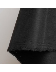 Light Black Cotton Gabardine Fabric - Atelier Brunette 2