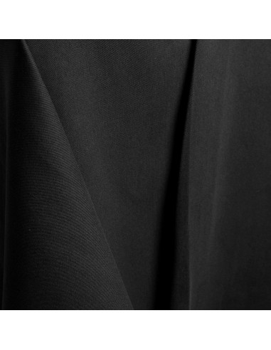 Light Black Cotton Gabardine Fabric - Atelier Brunette