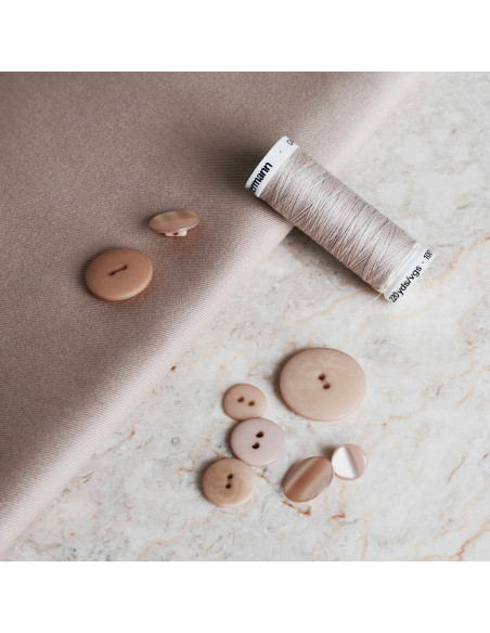Light Sandy Sand cotton gabardine fabric - Atelier Brunette