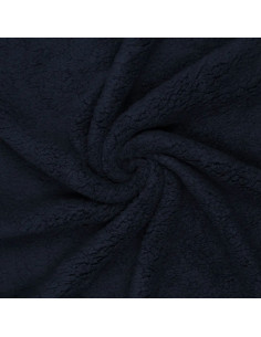 Dark navy sherpa fabric