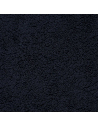 Dark navy sherpa fabric