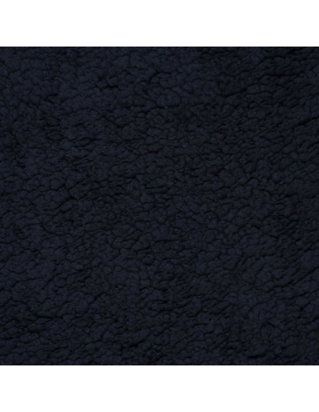 Dark navy sherpa fabric