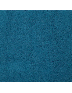 Petrol blue sherpa fabric 2