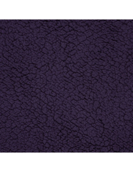 Dark purple sherpa fabric