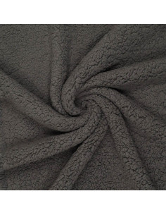 Sherpa fabric - Charcoal gray