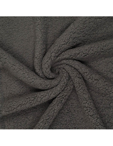 Sherpa fabric - Charcoal gray
