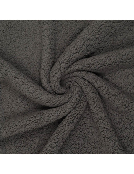 Sherpa fabric - Charcoal gray