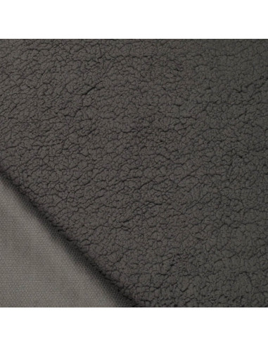 Sherpa fabric - Charcoal gray