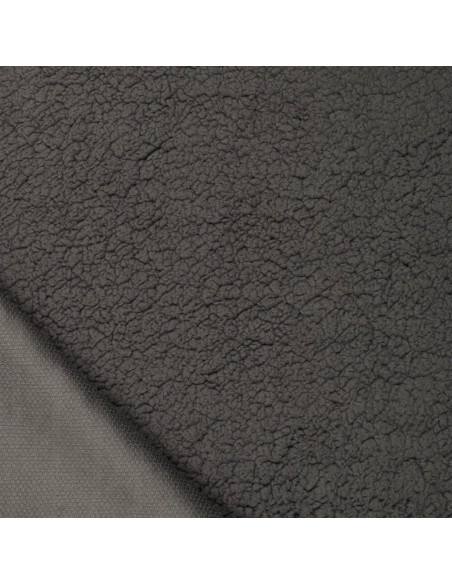 Sherpa fabric - Charcoal gray