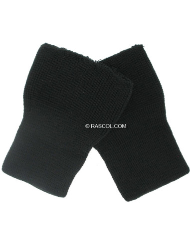 Set of 2 Knitted Wristbands - Black