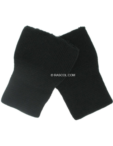 Set of 2 Knitted Wristbands - Black