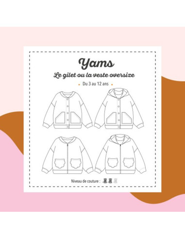 Yams Vest or Jacket Pattern - Marmaï Patterns