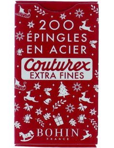 Box of 200 extra-fine red Christmas pins Bohin 2