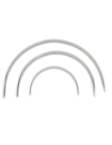 Curved needles for saddlers