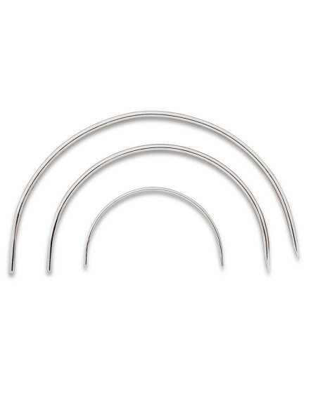 Curved needles for saddlers