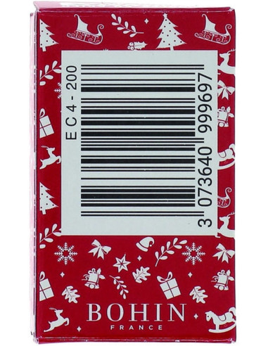 Box of 200 extra-fine red Christmas pins Bohin