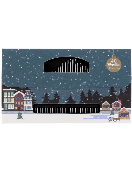 Notebook of 40 Bohin needles - Christmas Magic