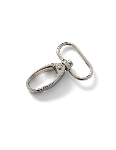 Metal carabiner 25 x 45 mm - Silver