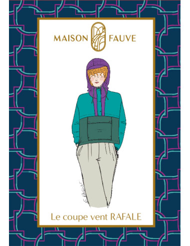 Rafale Windbreaker Pattern - Maison Fauve