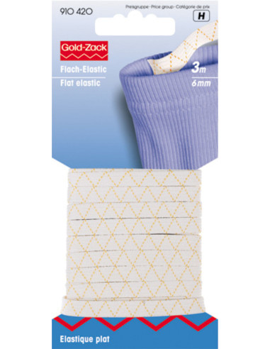 Flat elastic