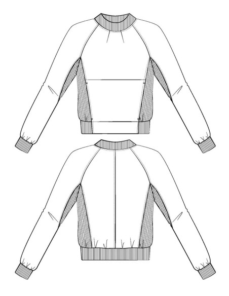 Ressac Sweatshirt Pattern - Maison Fauve