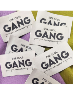 Set of 6 woven labels - The Cool Gang