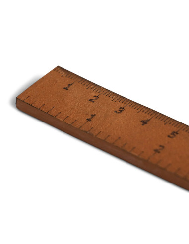 Muud Fu Rigid Leather Ruler - Whisky