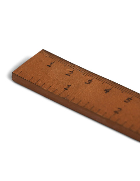 Muud Fu Rigid Leather Ruler - Whisky