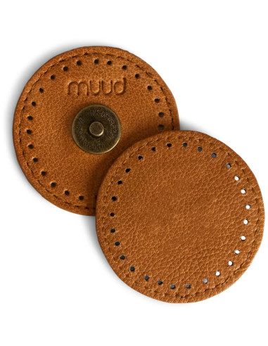 Muud Frida Magnetic Snap for Sewing in Leather - Whisky