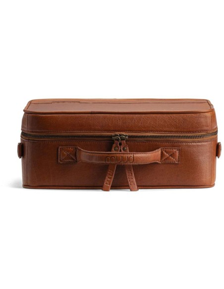 Muud Flora storage box for embroidery and sewing - Rich Brown