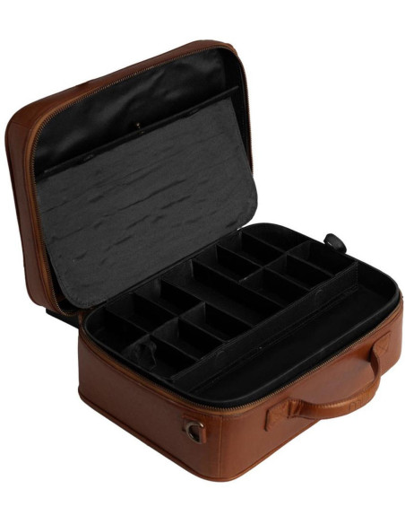 Muud Flora storage box for embroidery and sewing - Rich Brown