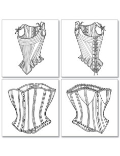 18th and 19th Century Corset Pattern - Butterick 4254