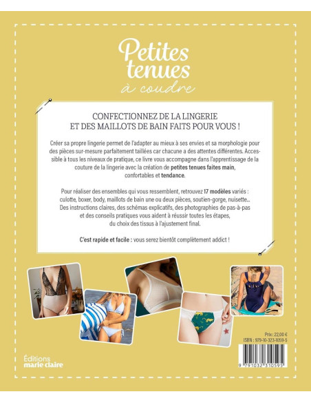 Book of small outfits to sew: Panties, bra, pajamas, bodysuit, swimsuit