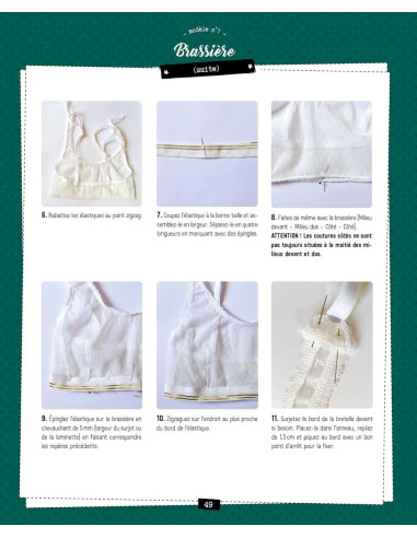 Book of small outfits to sew: Panties, bra, pajamas, bodysuit, swimsuit