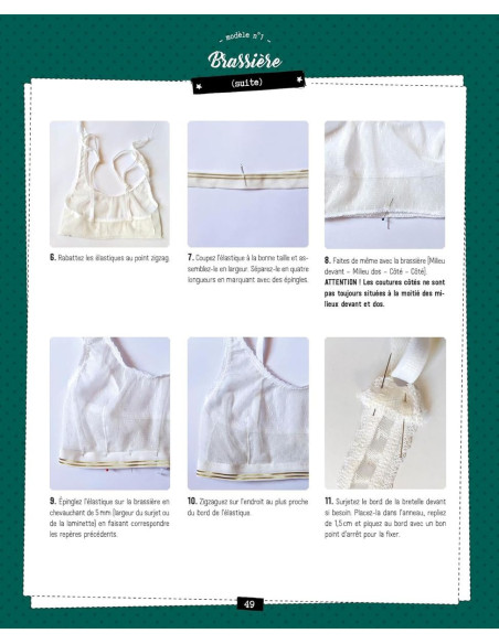 Book of small outfits to sew: Panties, bra, pajamas, bodysuit, swimsuit