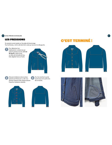 Book sewing the jeans