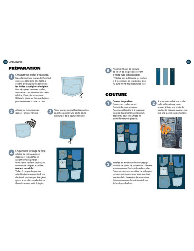 Book sewing the jeans