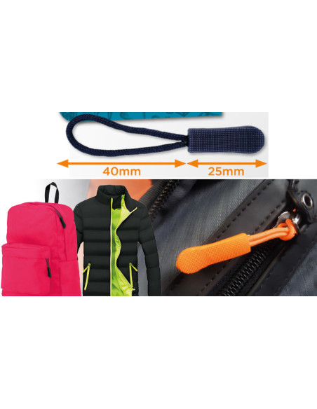 Pull cord for zipper - Red