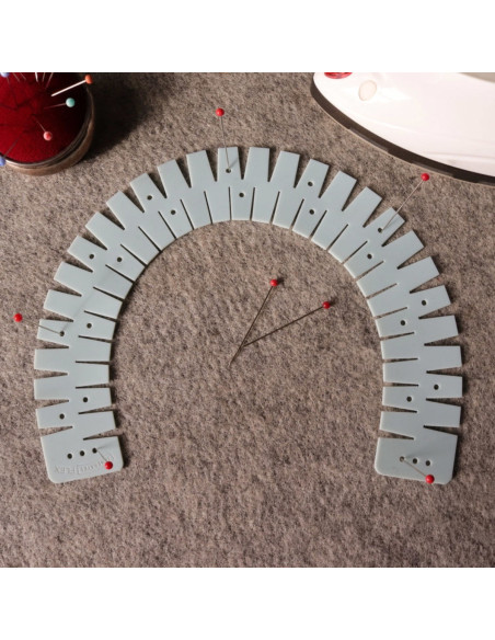 Flexible silicone hem ruler