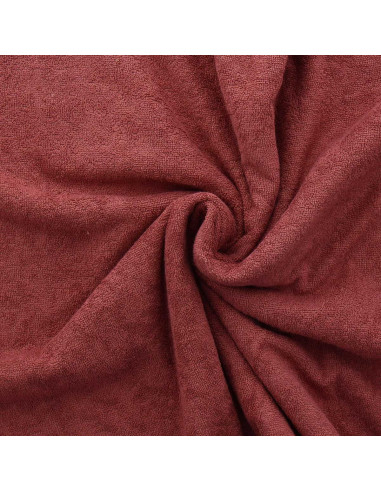 Micro terry viscose fabric - Paprika