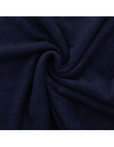 Micro terry viscose fabric - Midnight blue
