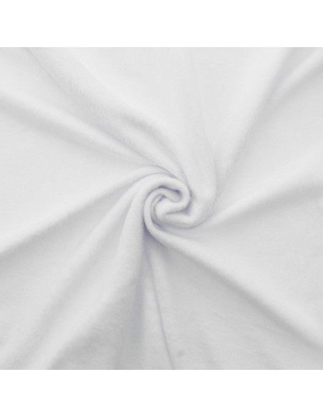 Alpine fleece fabric - White