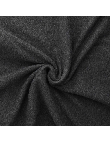 Alpine fleece fabric - Heathered medium gray