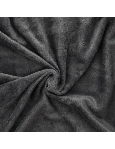 Alpine fleece fabric - Heathered medium gray