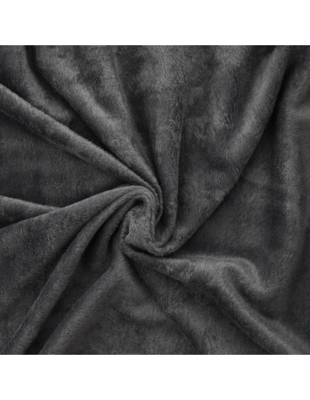 Alpine fleece fabric - Heathered medium gray